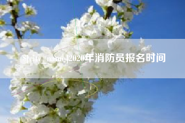 重庆2020年消防员报名时间