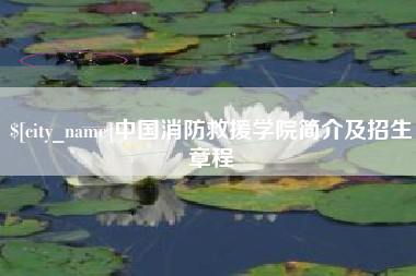 重庆中国消防救援学院简介及招生章程