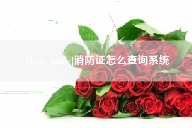 重庆消防证怎么查询系统