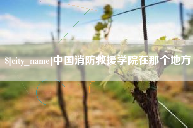 重庆中国消防救援学院在那个地方