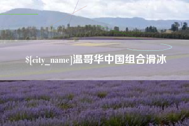 重庆温哥华中国组合滑冰