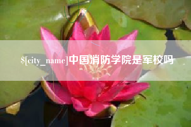 重庆中国消防学院是军校吗