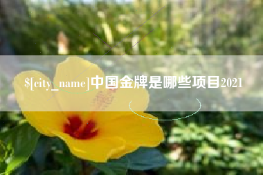 重庆中国金牌是哪些项目2021