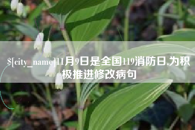 重庆11月9日是全国119消防日,为积极推进修改病句