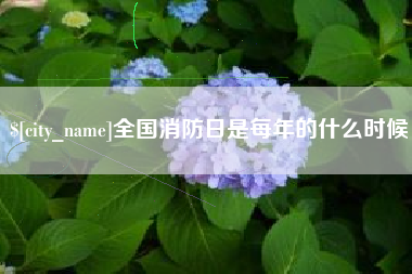 重庆全国消防日是每年的什么时候