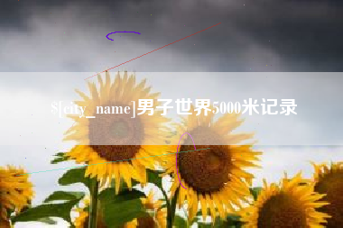 重庆男子世界5000米记录