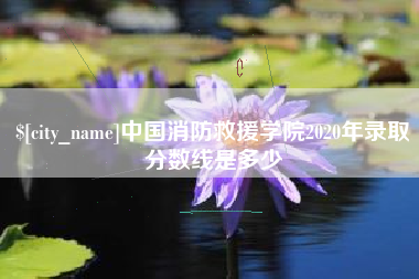重庆中国消防救援学院2020年录取分数线是多少