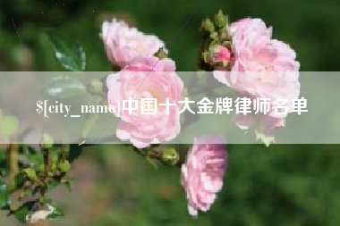 重庆中国十大金牌律师名单