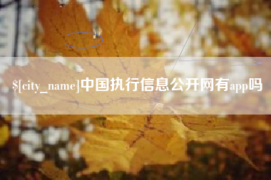 重庆中国执行信息公开网有app吗