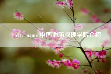 重庆中国消防救援学院介绍