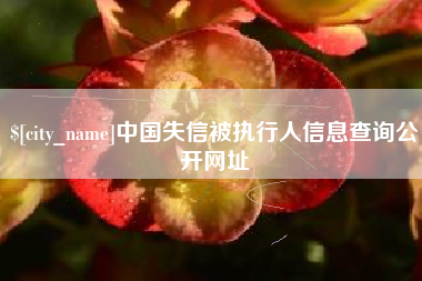 重庆中国失信被执行人信息查询公开网址