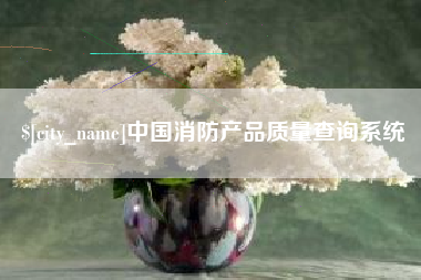 重庆中国消防产品质量查询系统