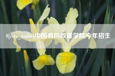 重庆中国消防救援学院今年招生