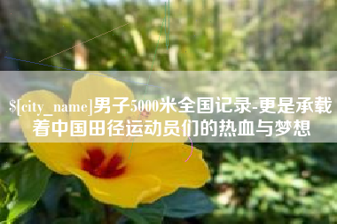 重庆男子5000米全国记录-更是承载着中国田径运动员们的热血与梦想
