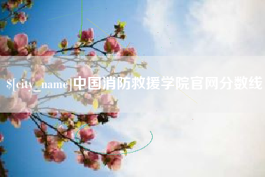 重庆中国消防救援学院官网分数线