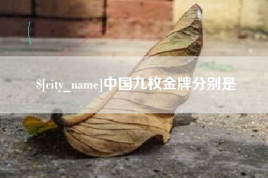 重庆中国九枚金牌分别是
