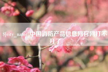 重庆中国消防产品信息网官网打不开了
