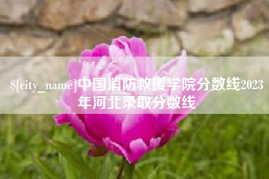 重庆中国消防救援学院分数线2023年河北录取分数线