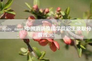 重庆中国消防救援学院招生录取分数线2021