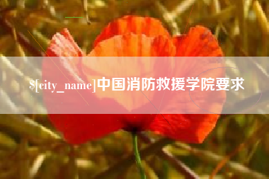 重庆中国消防救援学院要求
