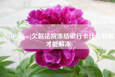 重庆欠款法院冻结银行卡什么时候才能解冻