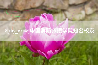 重庆中国消防救援学院知名校友