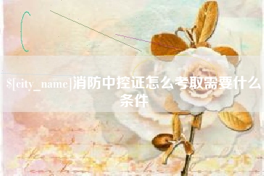 重庆消防中控证怎么考取需要什么条件