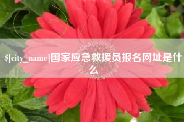 重庆国家应急救援员报名网址是什么