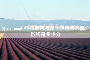 重庆中国消防救援学院河南录取分数线是多少分